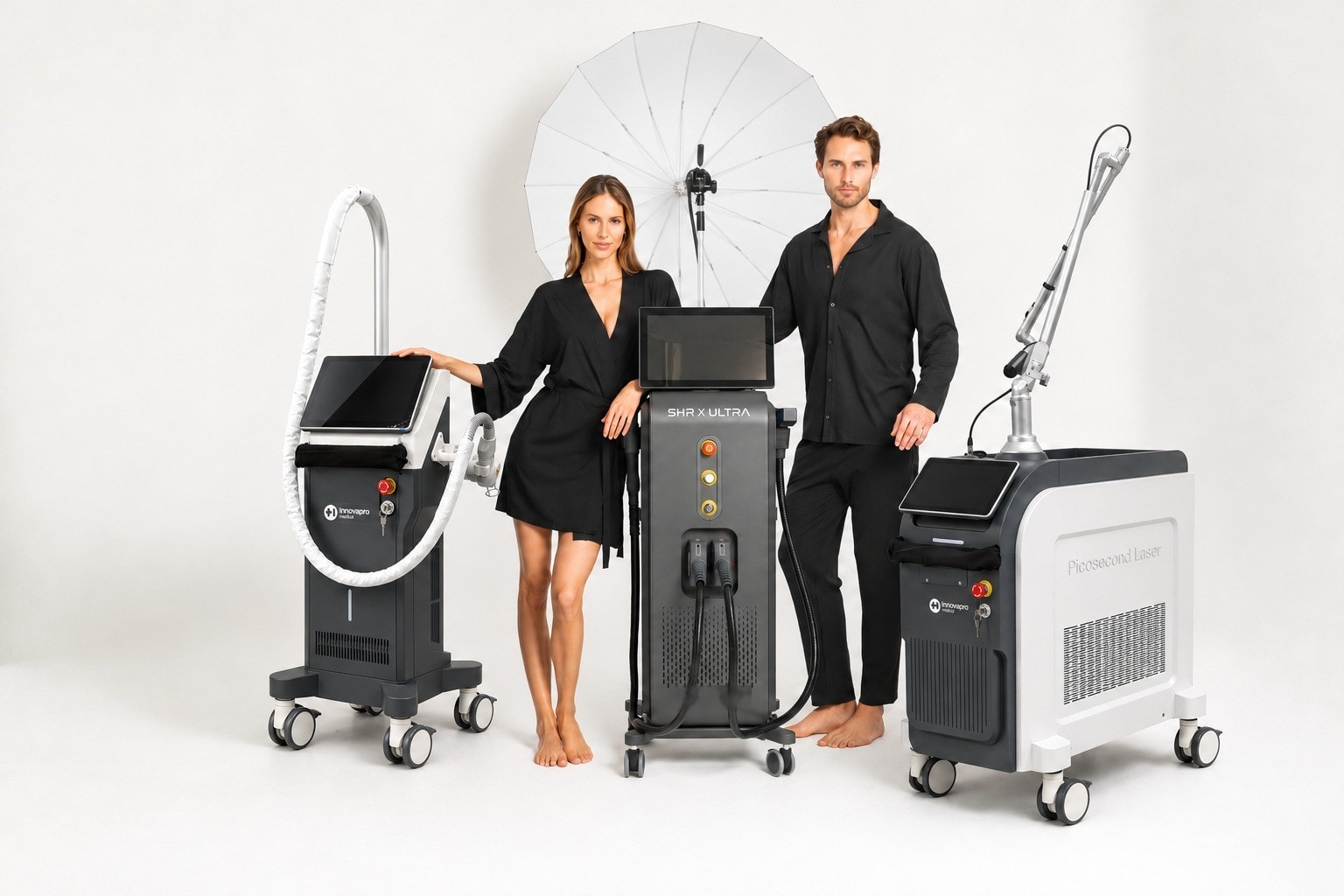 Equipo Innovapro Medical con las plataformas Erbium Pro, SHR X Ultra y PicoAcuity
